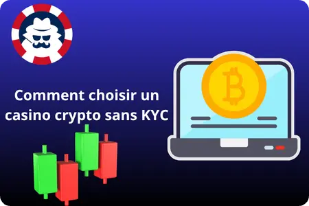 Comment choisir un casino sans KYC – ordinateur avec Bitcoin et graphique